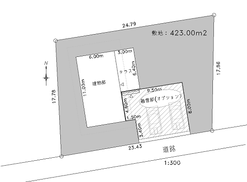 建物配置予想図プラン例[2]